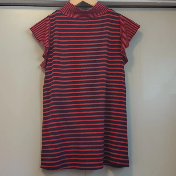Ann Taylor LOFT navy and red stripe tee - Picture 7 of 10